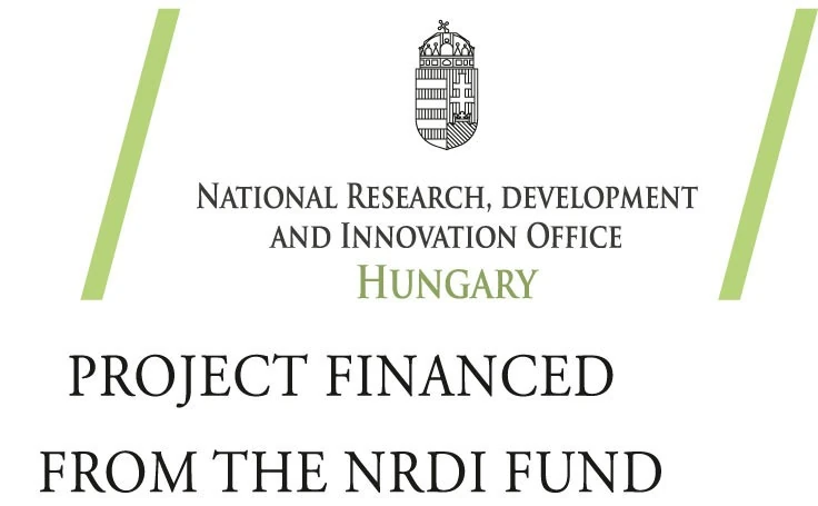 Project financed from the NRDI Fund, National Research, Development and Innovation Office, Hungary